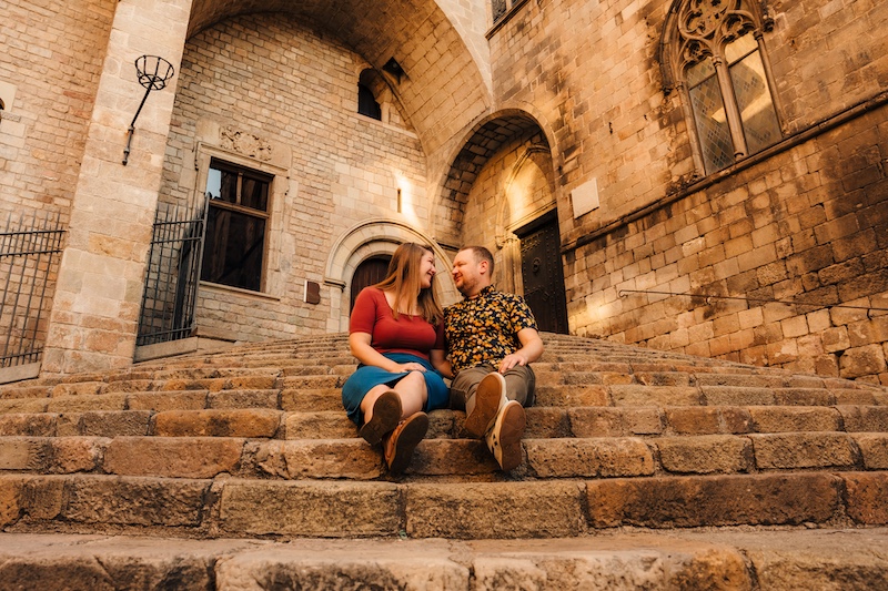 Beth and Josh sitting